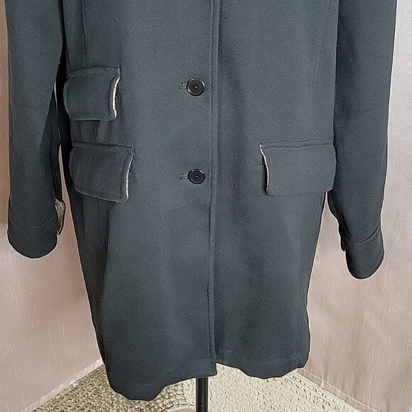 DENIM AND COMPANY Black Midi Lightweight Jacket Small - Picture 3 of 9